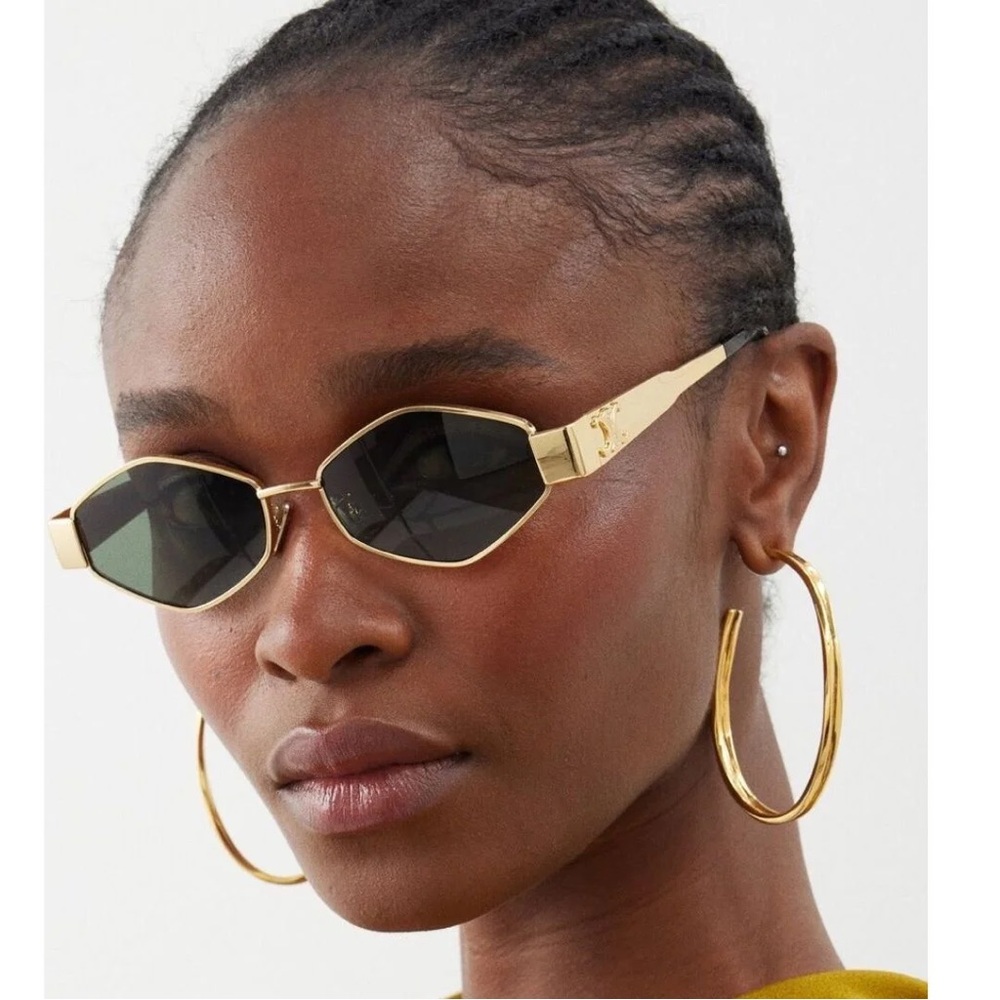 Celine Triomphe Hexagon-frame Sunglasses